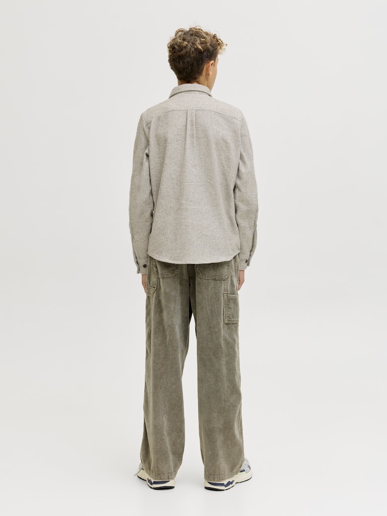 Jprrayle Melange Solid L/s Overshi Jnr - Bruin Dessin