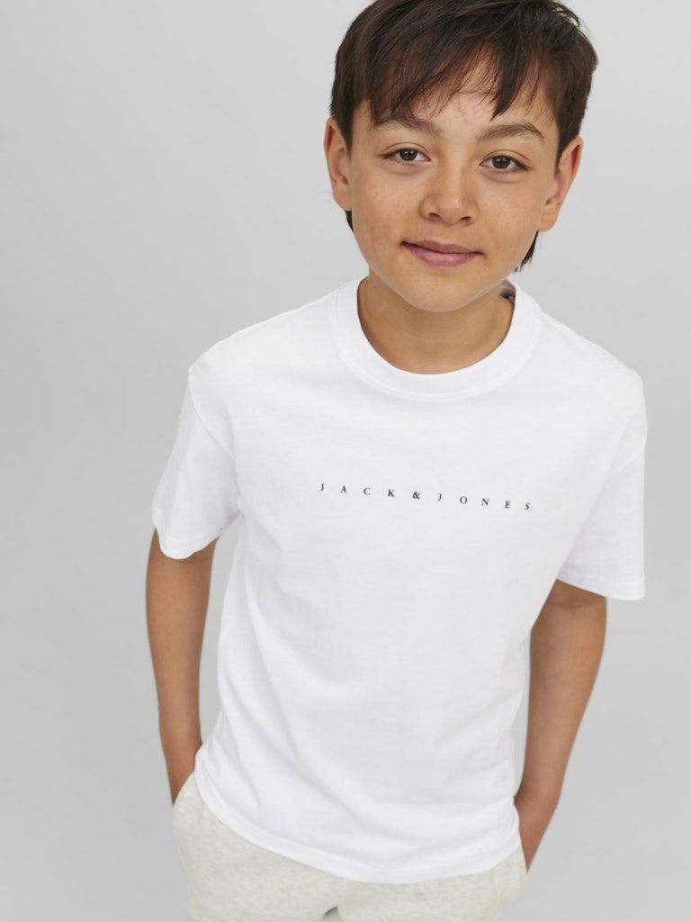 Jjestar Jj Tee Ss Noos Jnr - Wit