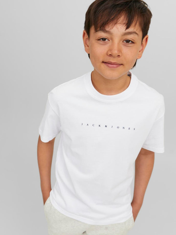 Jjestar Jj Tee Ss Noos Jnr - Wit