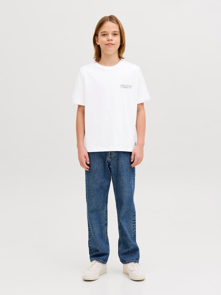 Jorcatskills Cut Out Tee Crew Neck Jnr - Wit