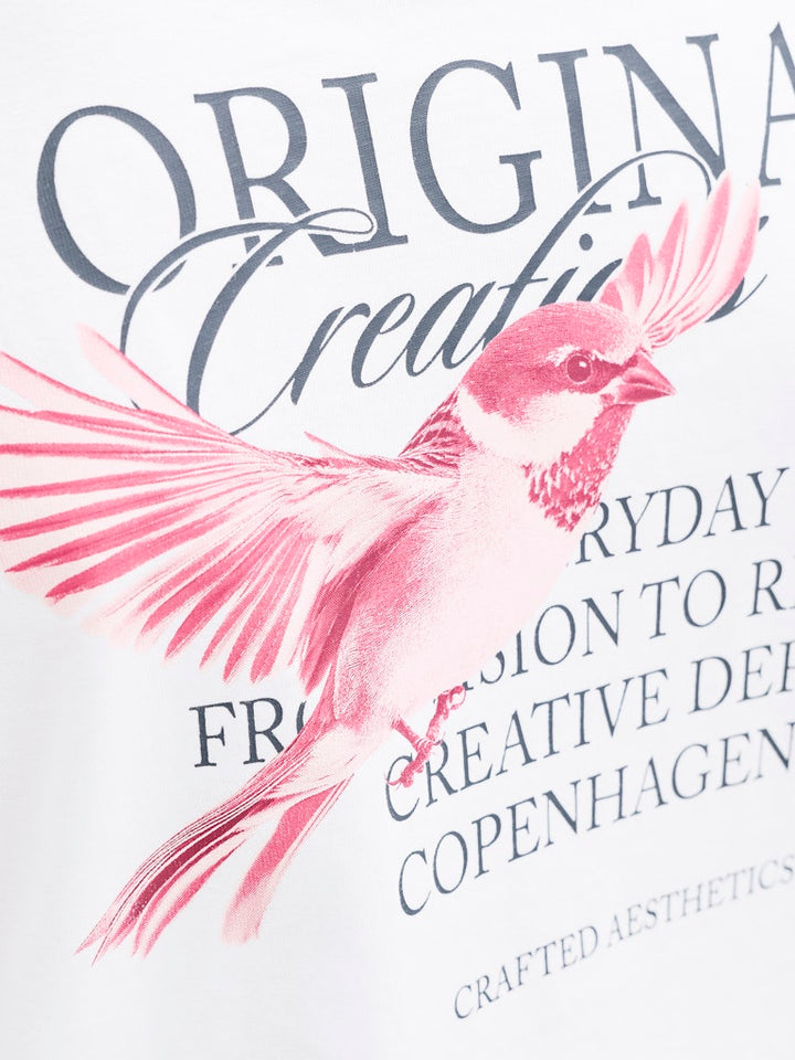 Jorcatskills Cut Out Tee Crew Neck Jnr - Wit