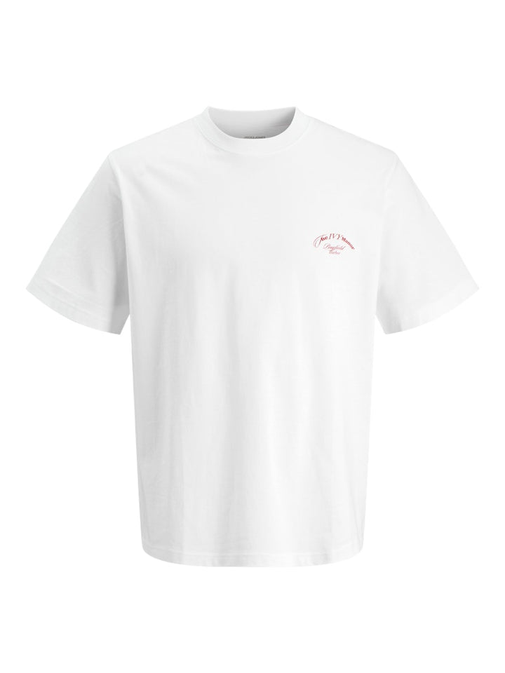 Jormontauk Photo Back Tee Ss Cn Jnr - Wit