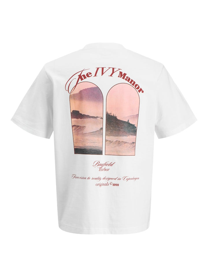 Jormontauk Photo Back Tee Ss Cn Jnr - Wit