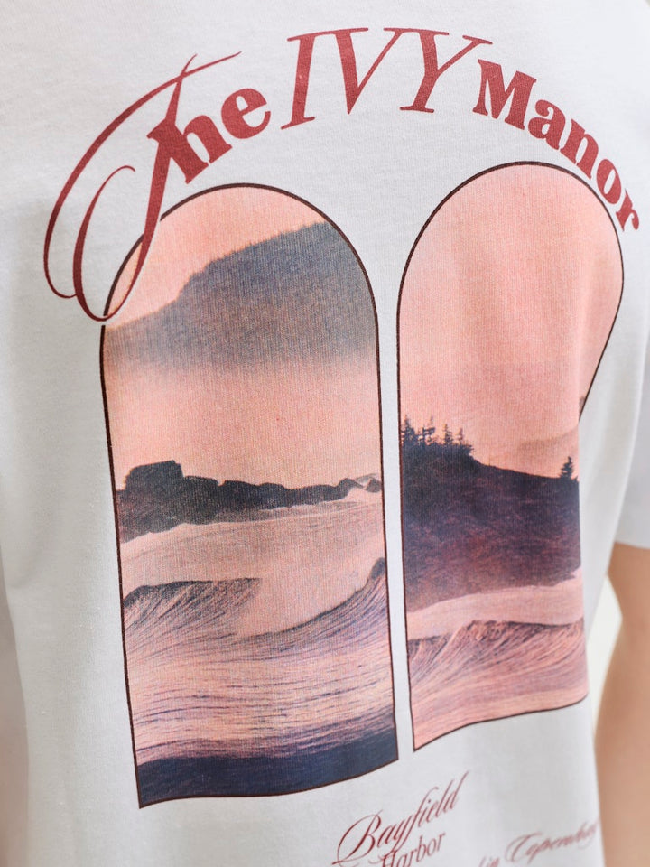 Jormontauk Photo Back Tee Ss Cn Jnr - Wit