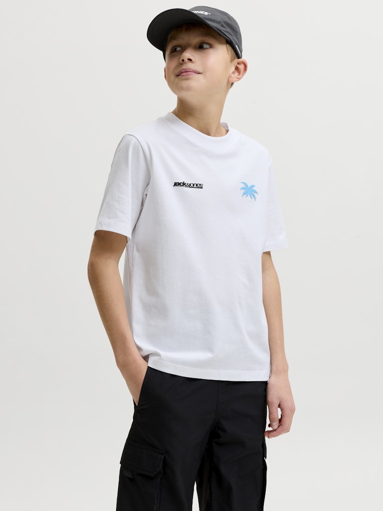 Jcoclub Back Imagery Tee Ss Cn Jnr - Wit