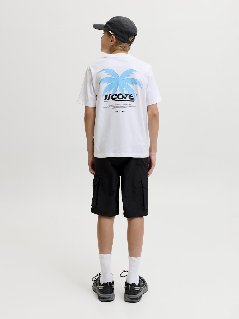 Jcoclub Back Imagery Tee Ss Cn Jnr - Wit