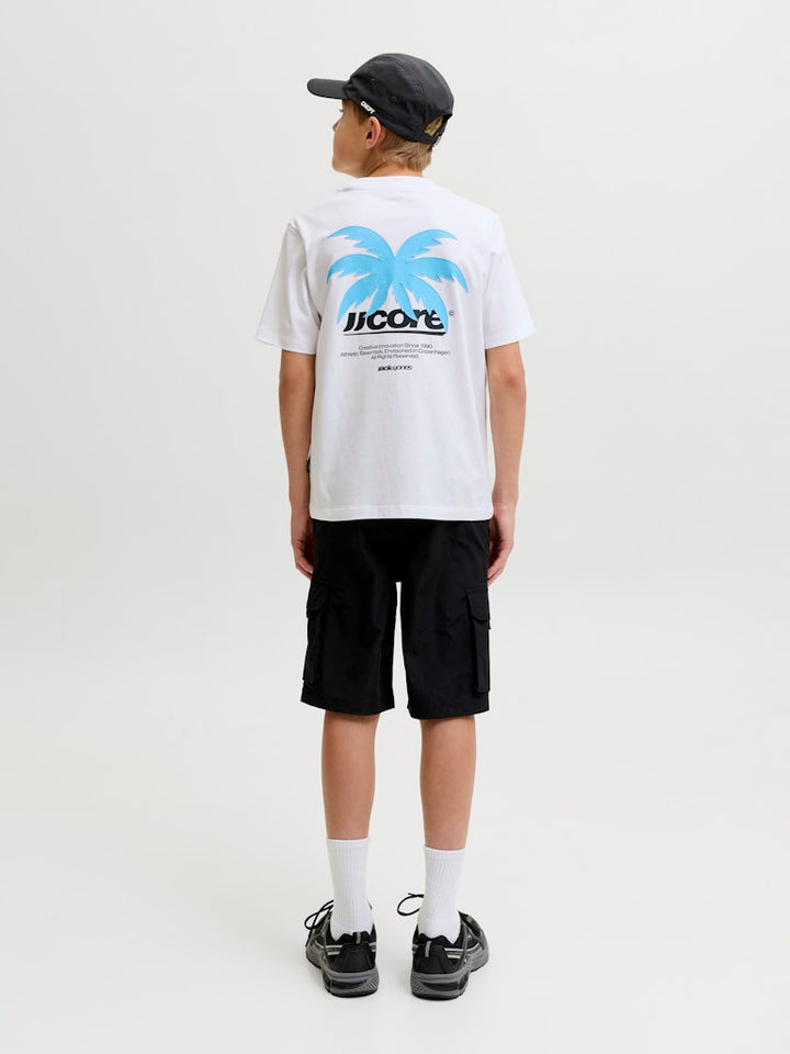 Jcoclub Back Imagery Tee Ss Cn Jnr - Wit