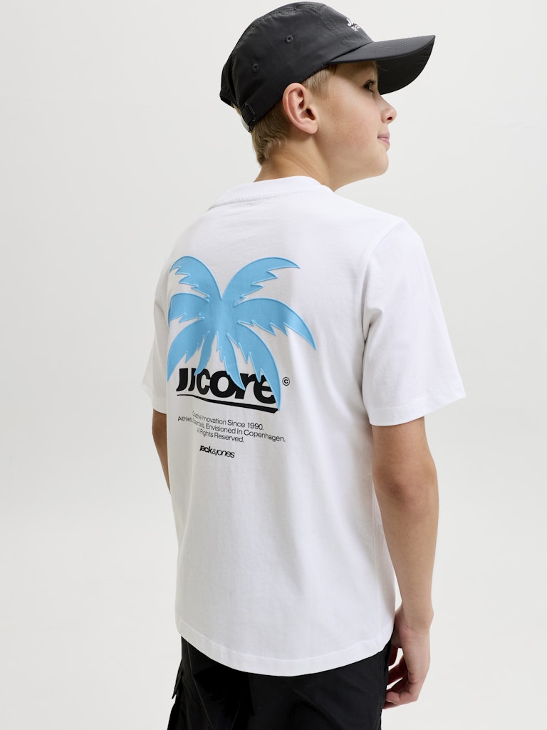 Jcoclub Back Imagery Tee Ss Cn Jnr - Wit