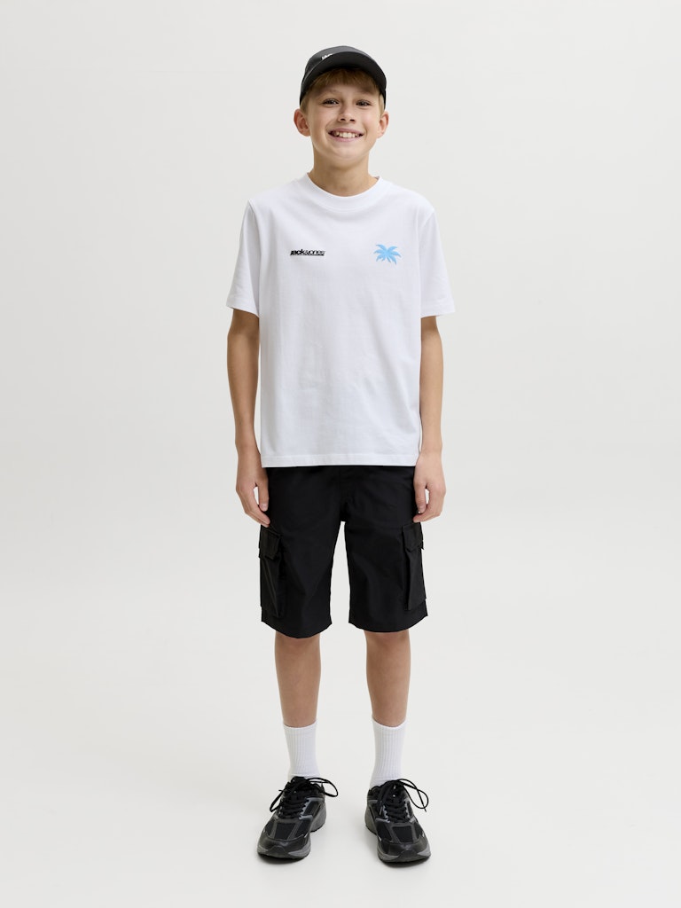 Jcoclub Back Imagery Tee Ss Cn Jnr - Wit