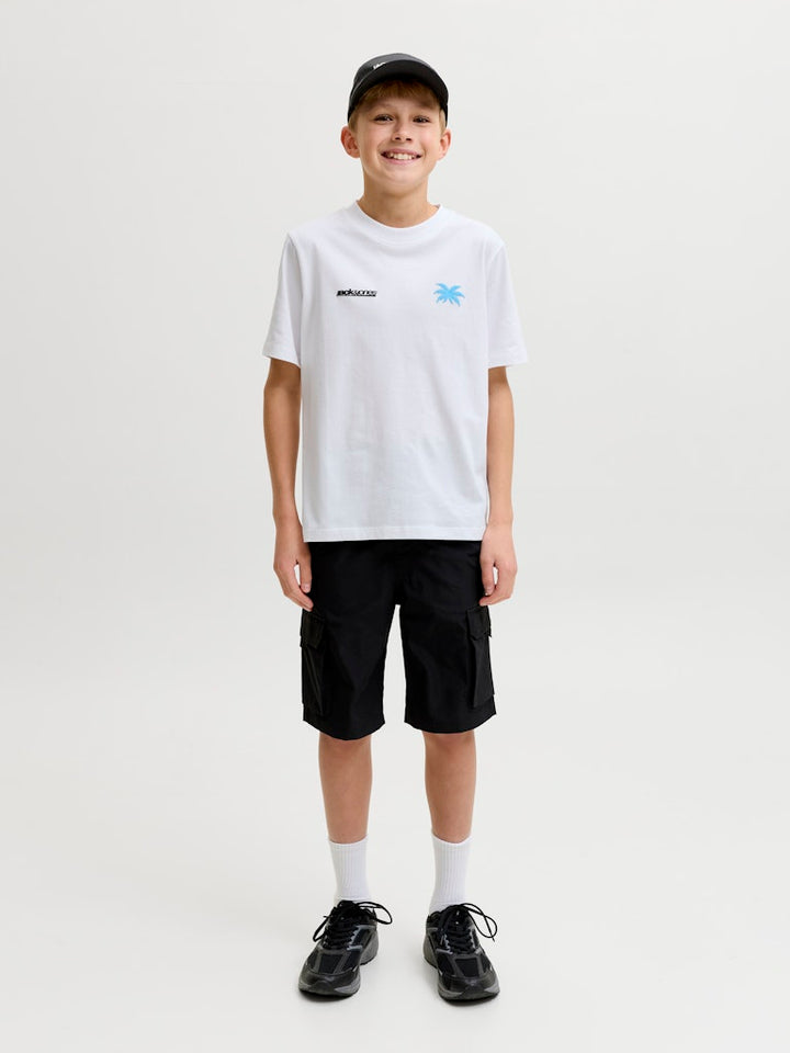 Jcoclub Back Imagery Tee Ss Cn Jnr - Wit