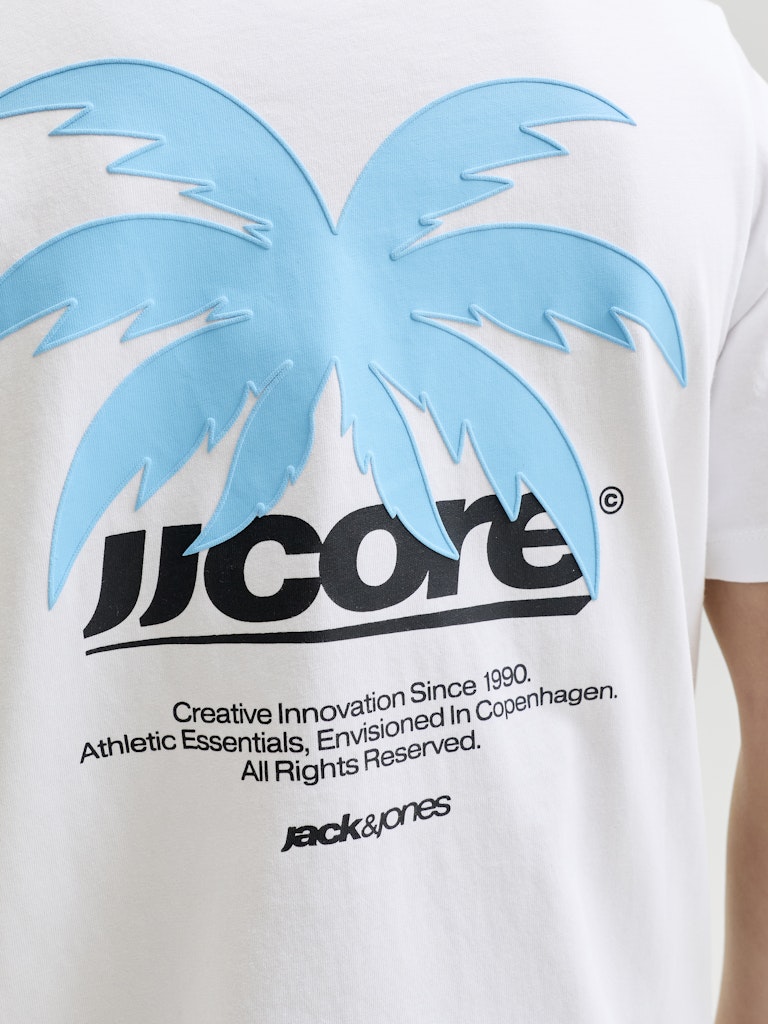 Jcoclub Back Imagery Tee Ss Cn Jnr - Wit