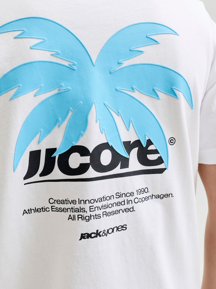 Jcoclub Back Imagery Tee Ss Cn Jnr - Wit