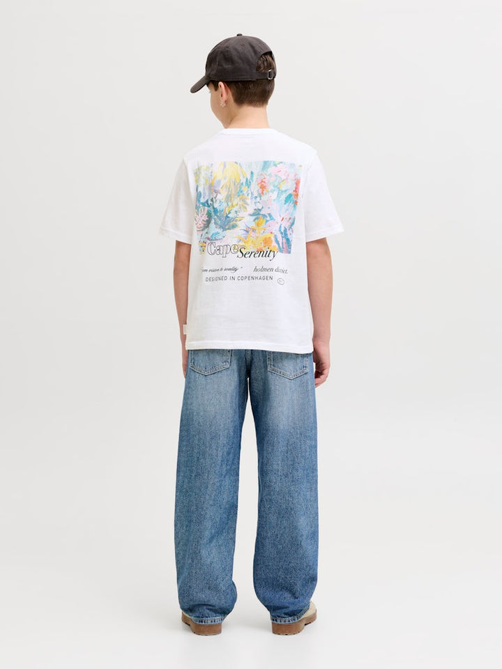 Jormontauk Back Graphic Tee Ss Ea26 Jnr - Off-white