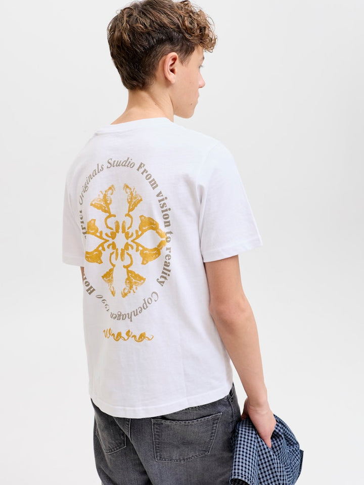 Jormontauk Back Graphic Tee Ss Ea26 Jnr - Off-white