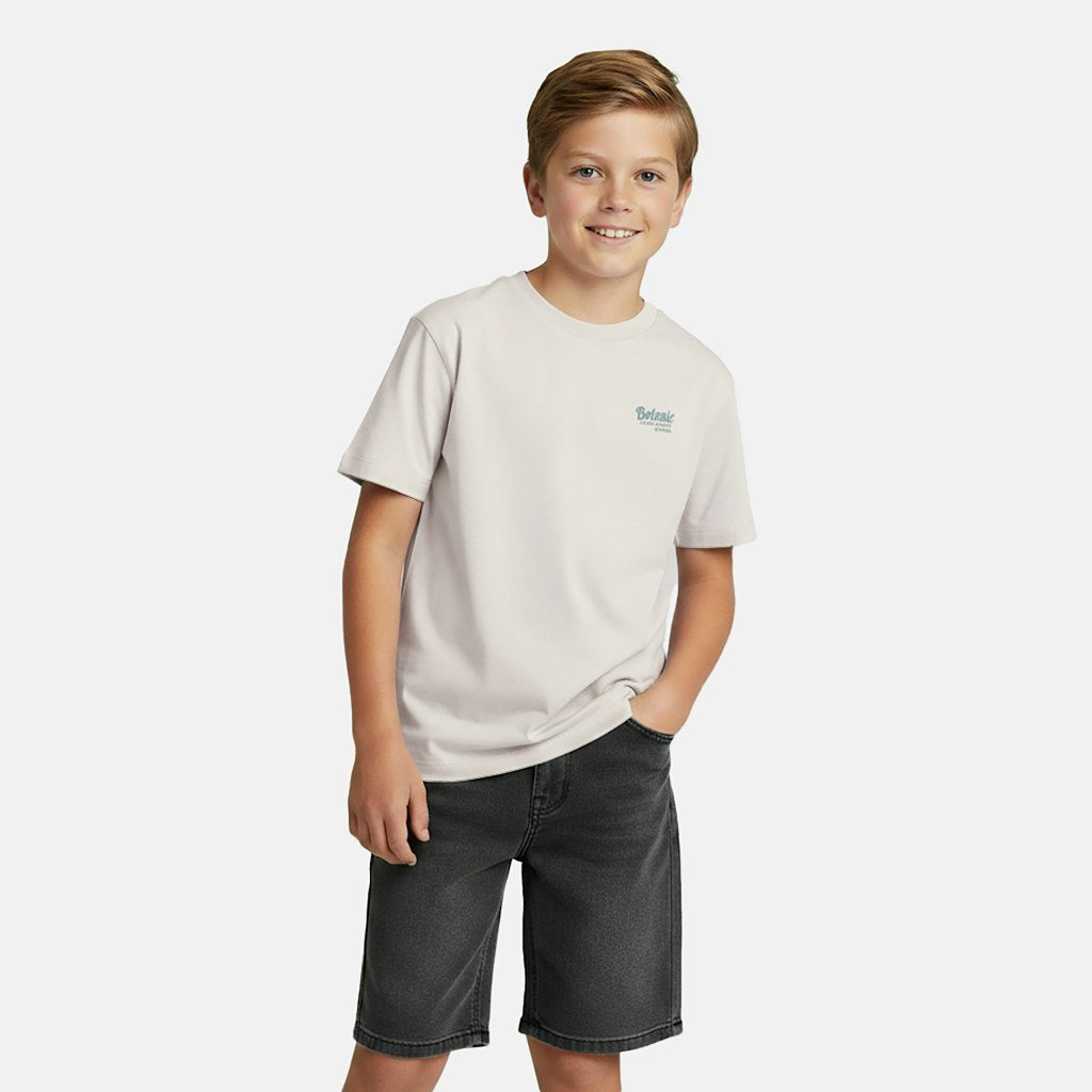 Kids Pluyo Ts Backprint Navy - Beige