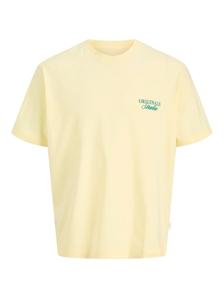Jornorrebro Typo Tee Ss Crew Neck Sn Jnr - Licht Geel