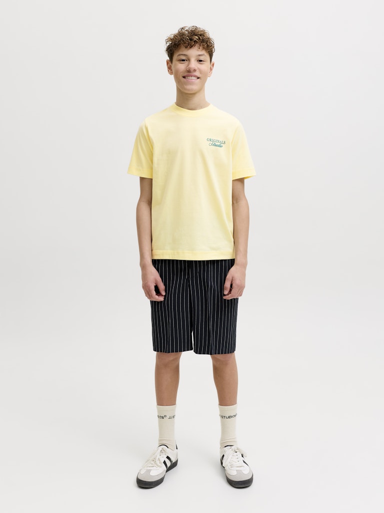 Jornorrebro Typo Tee Ss Crew Neck Sn Jnr - Licht Geel
