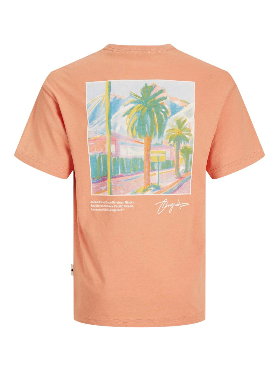 Joraruba Landscape Tee Ss Crew Neck - Oranje