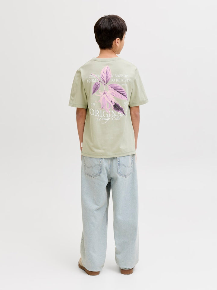 Jorcatskills Cut Out Tee Crew Neck Jnr - Olijf