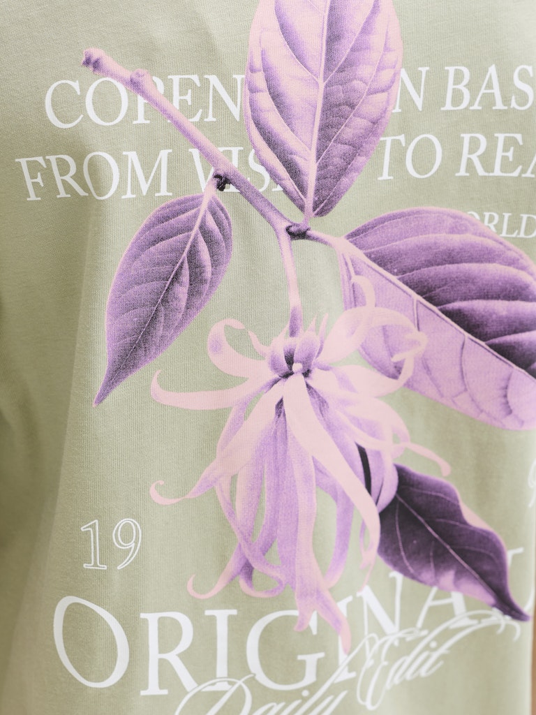 Jorcatskills Cut Out Tee Crew Neck Jnr - Olijf