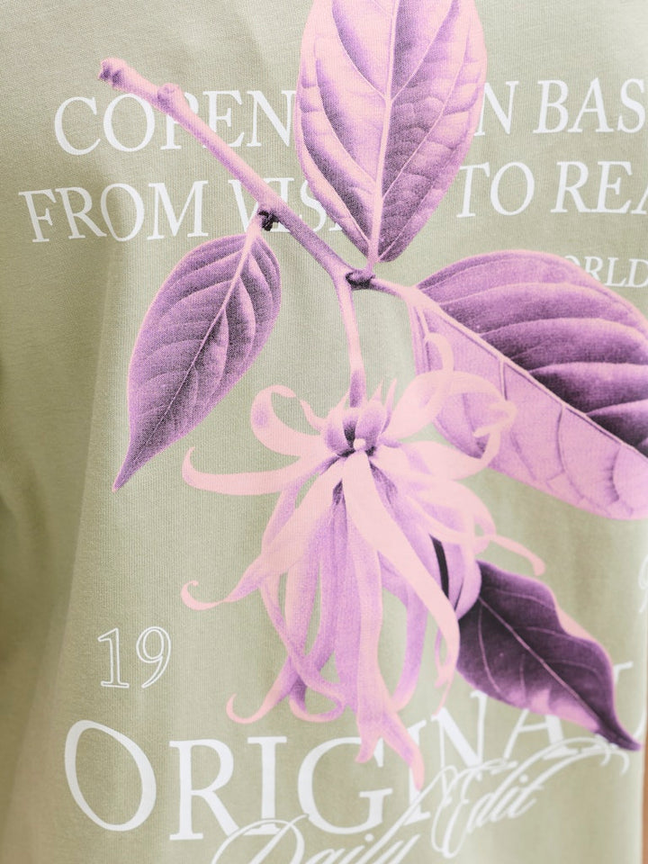 Jorcatskills Cut Out Tee Crew Neck Jnr - Olijf