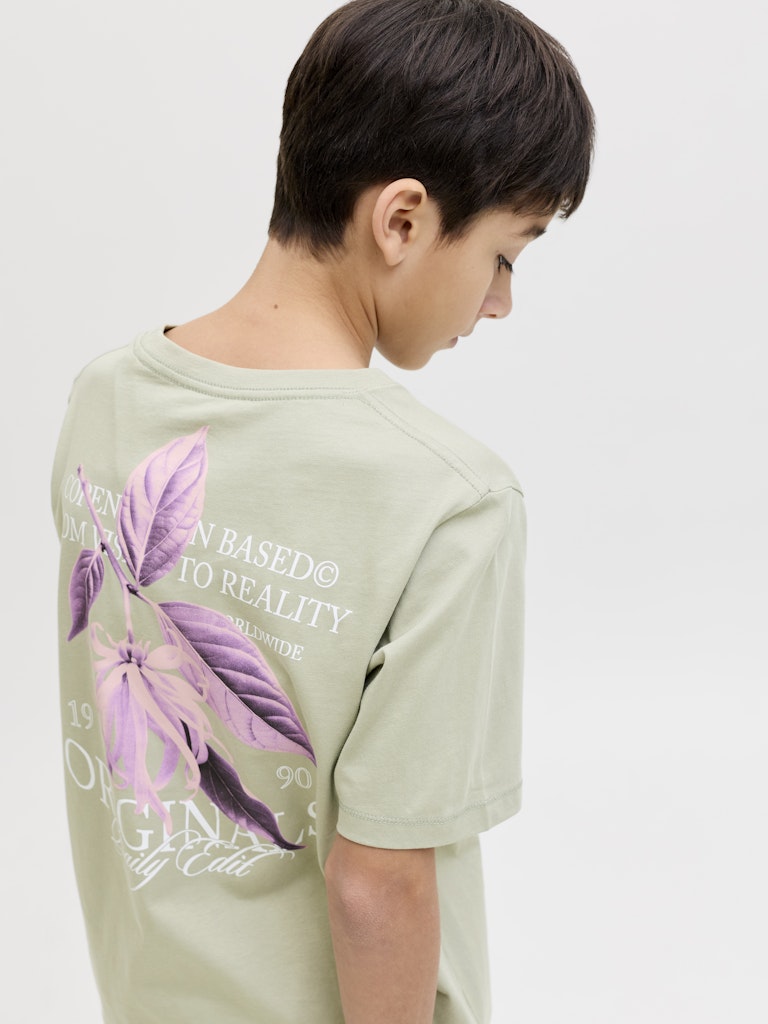 Jorcatskills Cut Out Tee Crew Neck Jnr - Olijf