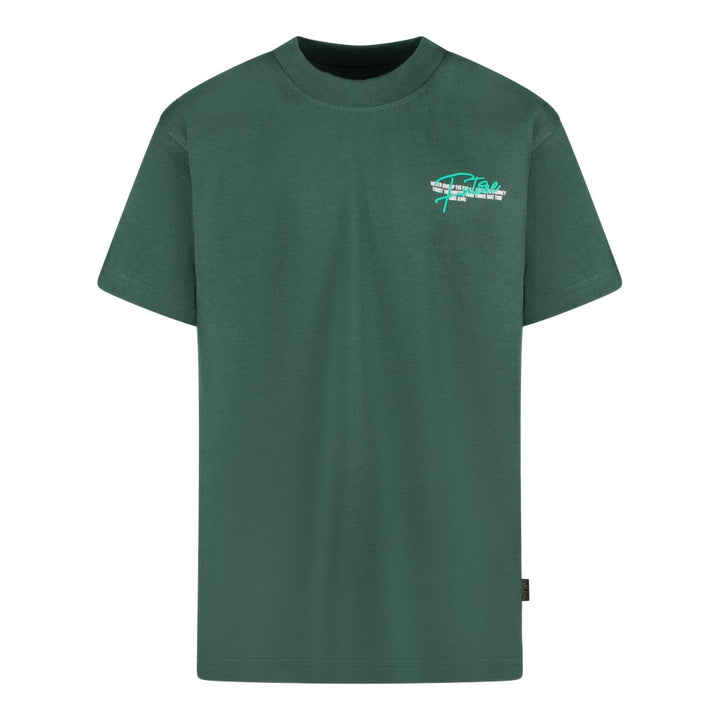 Kids Feturo Ts Mid Grey - Groen Dessin