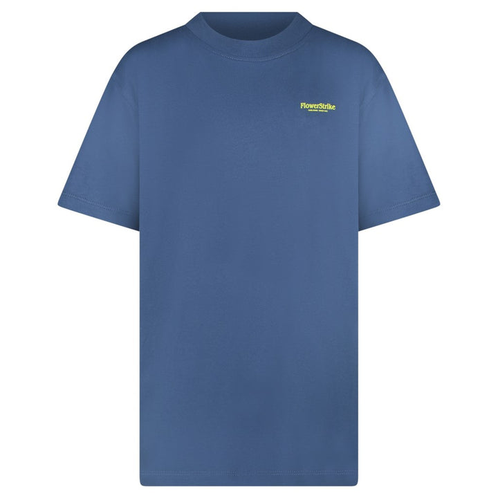 Kids Pluyo Ts Backprint Navy - Lichtblauw