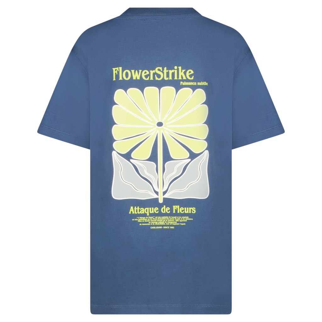 Kids Pluyo Ts Backprint Navy - Lichtblauw