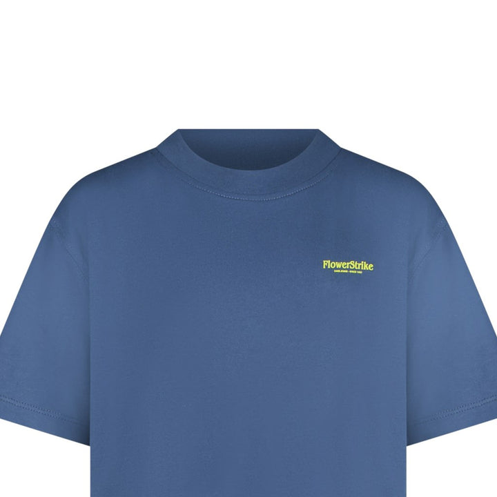 Kids Pluyo Ts Backprint Navy - Lichtblauw