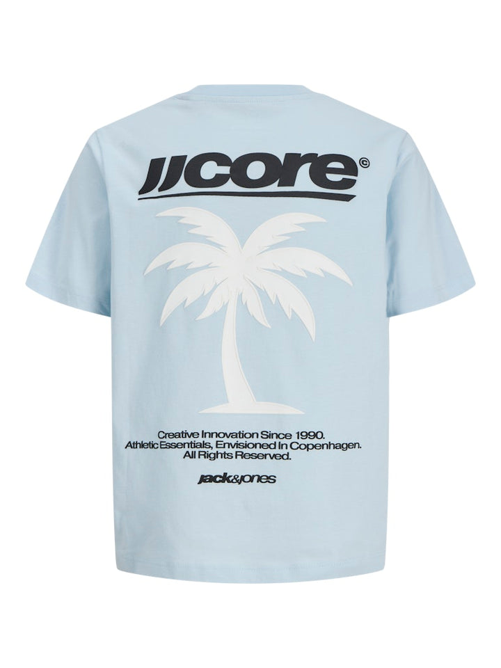 Jcoclub Back Imagery Tee Ss Cn Jnr - Lichtblauw