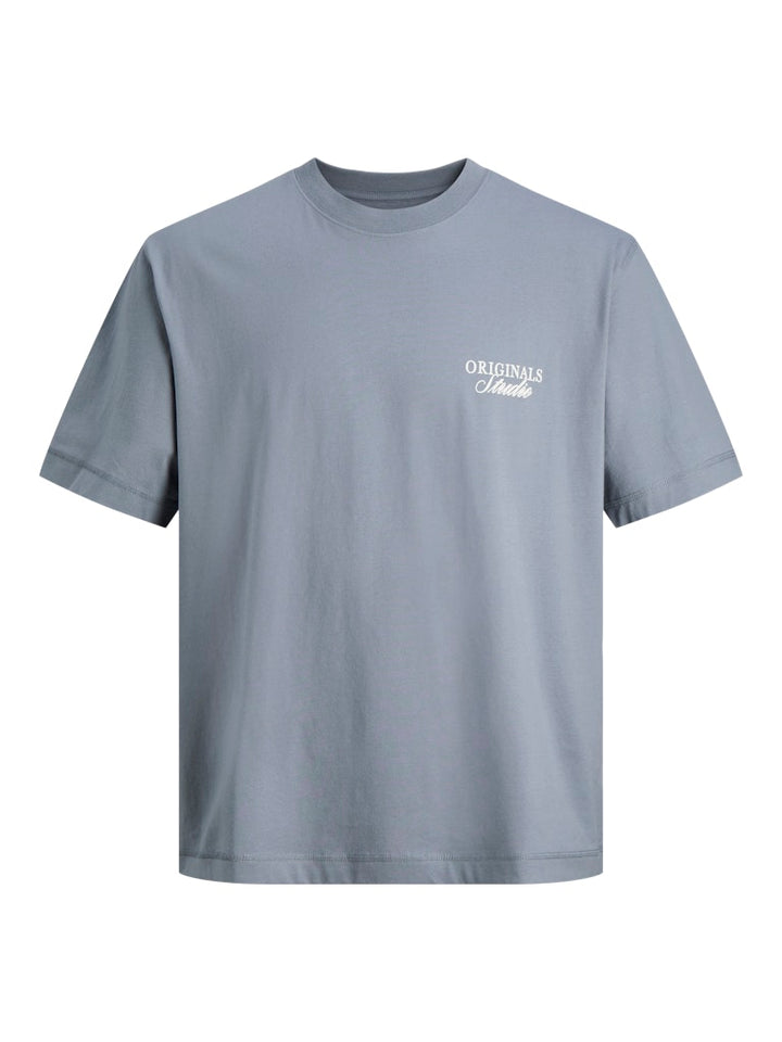 Jornorrebro Typo Tee Ss Crew Neck Sn Jnr - Rafblauw