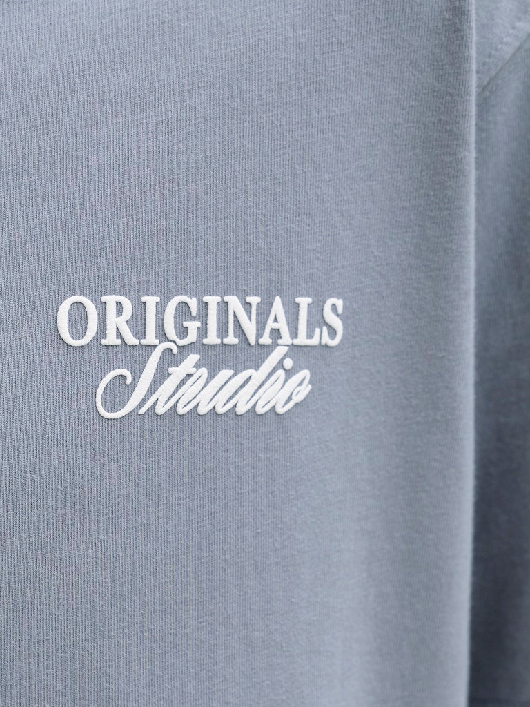 Jornorrebro Typo Tee Ss Crew Neck Sn Jnr - Rafblauw