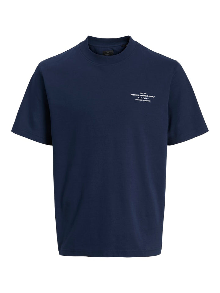 Jprblachad Branding Ss Crew N Tee Jnr - Navy