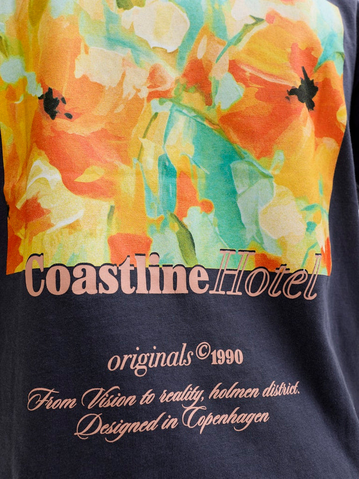 Jormontauk Back Graphic Tee Ss Ea26 Jnr - Navy
