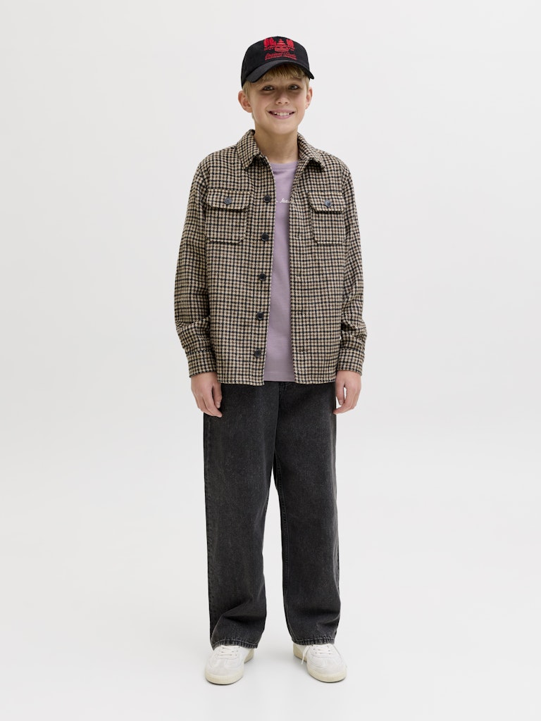 Jcodust Script Back Tee Ss Cn Jnr - Lila