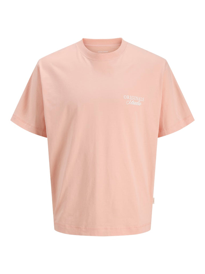 Jornorrebro Typo Tee Ss Crew Neck Sn Jnr - Zalm/peach
