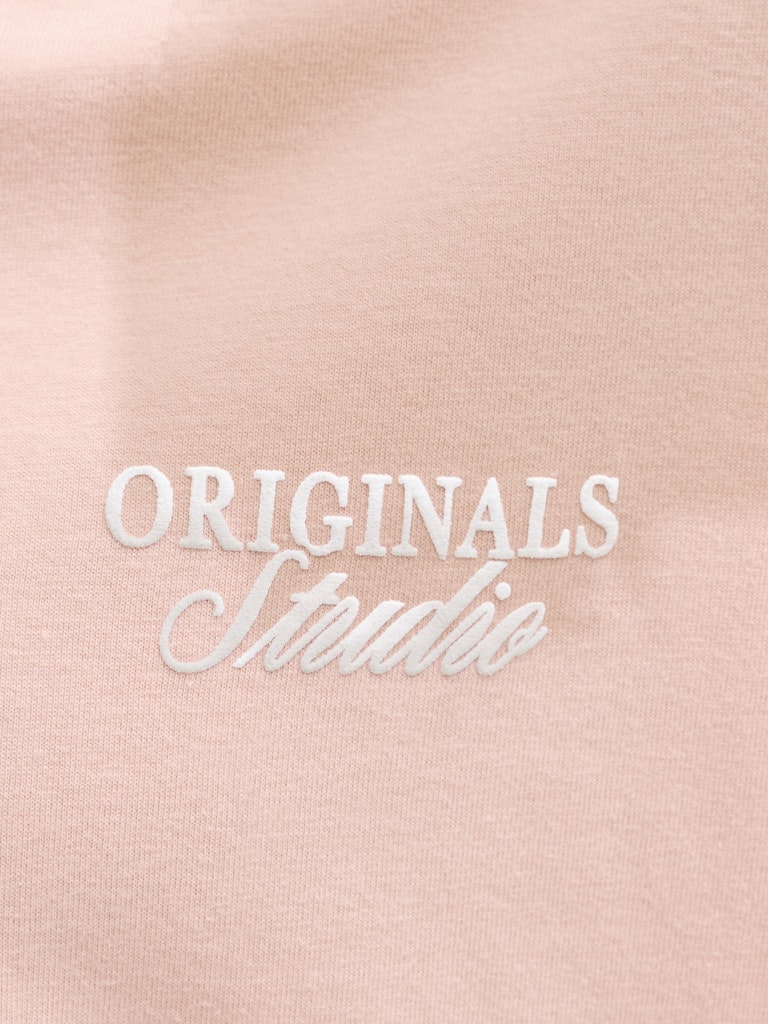 Jornorrebro Typo Tee Ss Crew Neck Sn Jnr - Zalm/peach