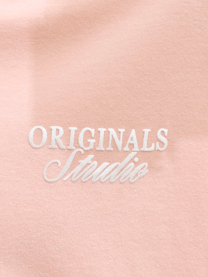 Jornorrebro Typo Tee Ss Crew Neck Sn Jnr - Zalm/peach