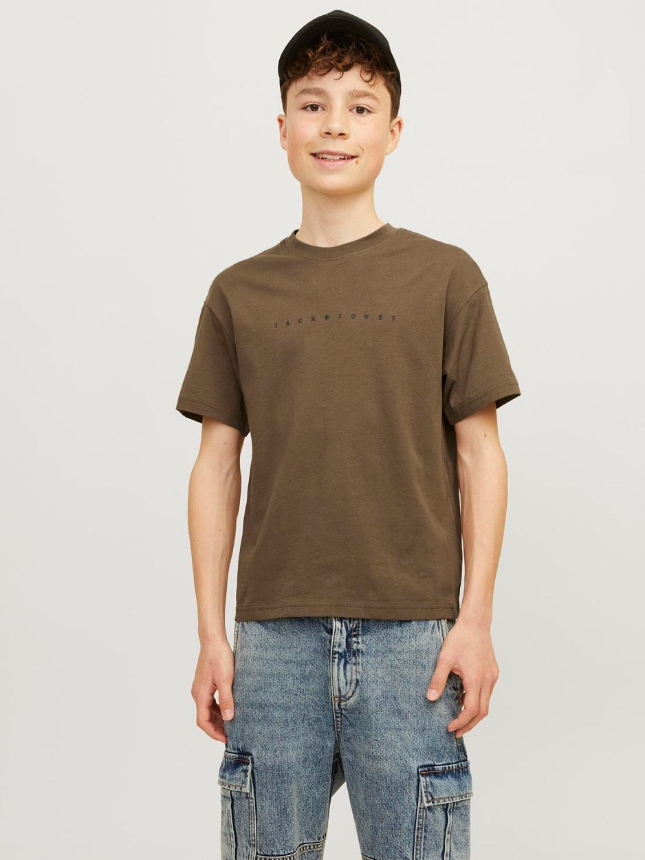 Jjestar Jj Tee Ss Noos Jnr - Bruin