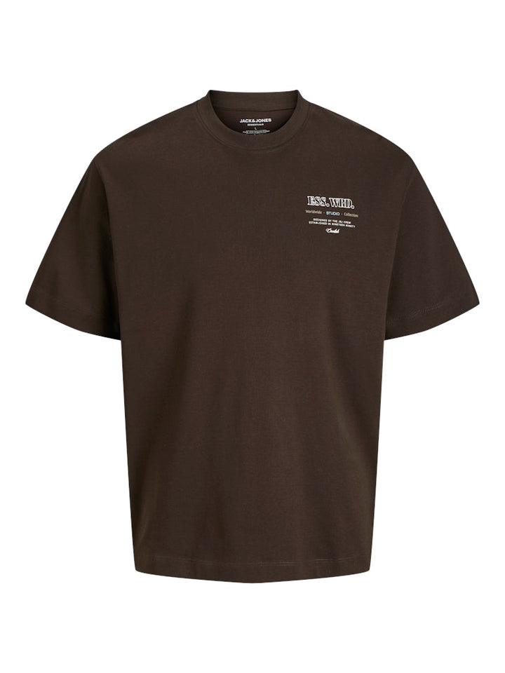 Jjeurban Edge Studio Tee Ss O-neck Jnr - Bruin