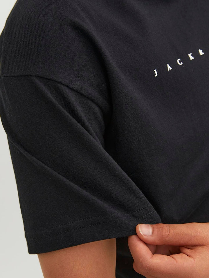 Jjestar Jj Tee Ss Noos Jnr - Zwart