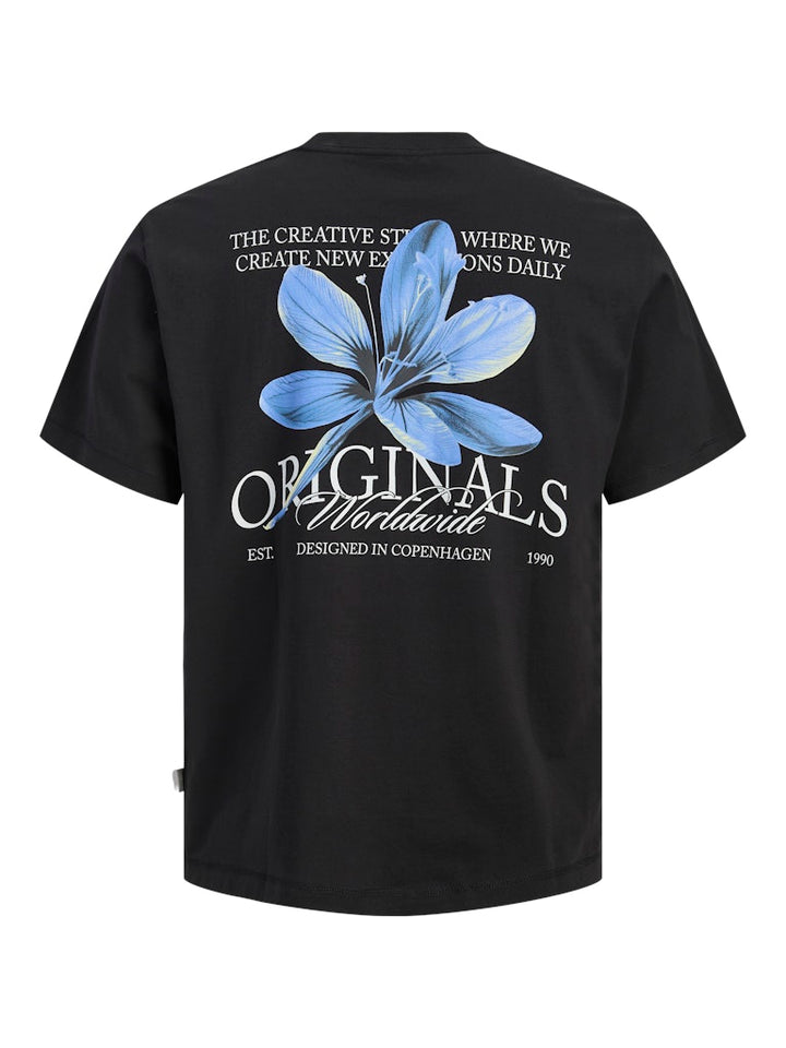 Jorcatskills Cut Out Tee Crew Neck Jnr - Zwart