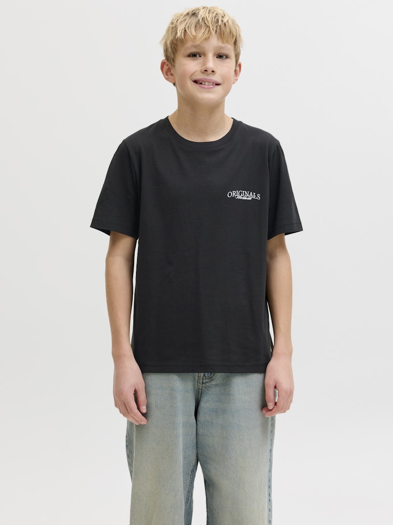 Jorcatskills Cut Out Tee Crew Neck Jnr - Zwart