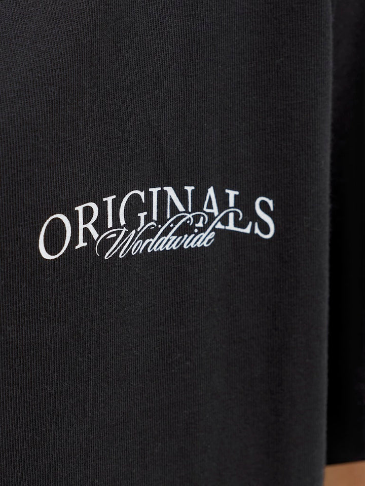 Jorcatskills Cut Out Tee Crew Neck Jnr - Zwart