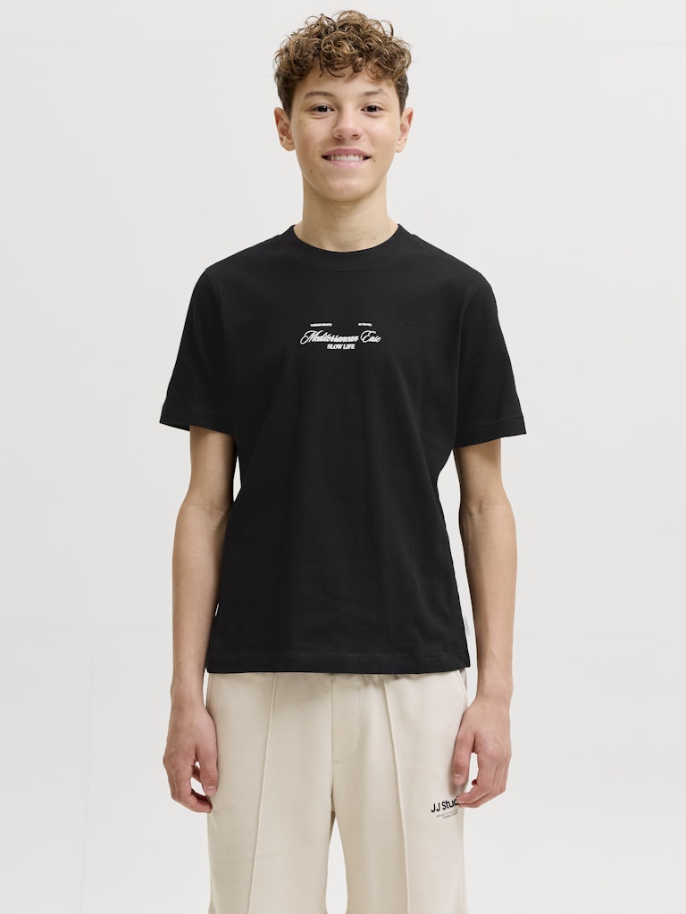 Jorcassis Photo Back Tee Ss Cn Jnr - Zwart