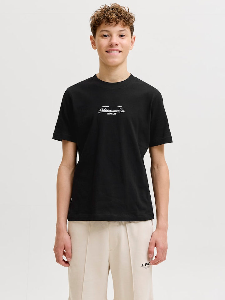 Jorcassis Photo Back Tee Ss Cn Jnr - Zwart