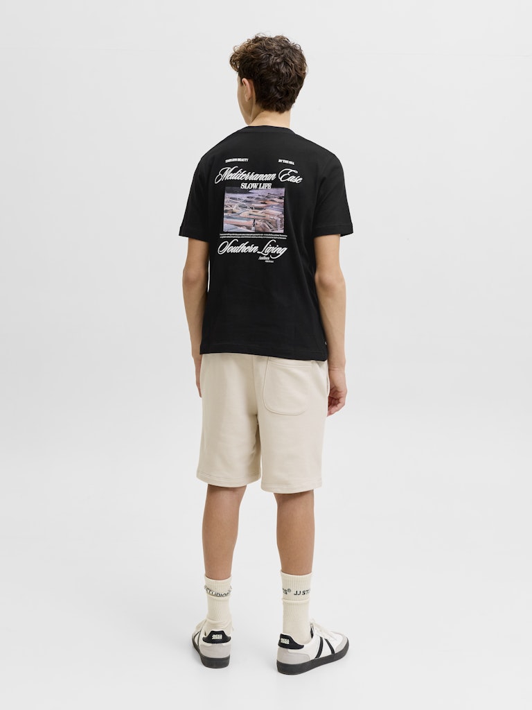 Jorcassis Photo Back Tee Ss Cn Jnr - Zwart