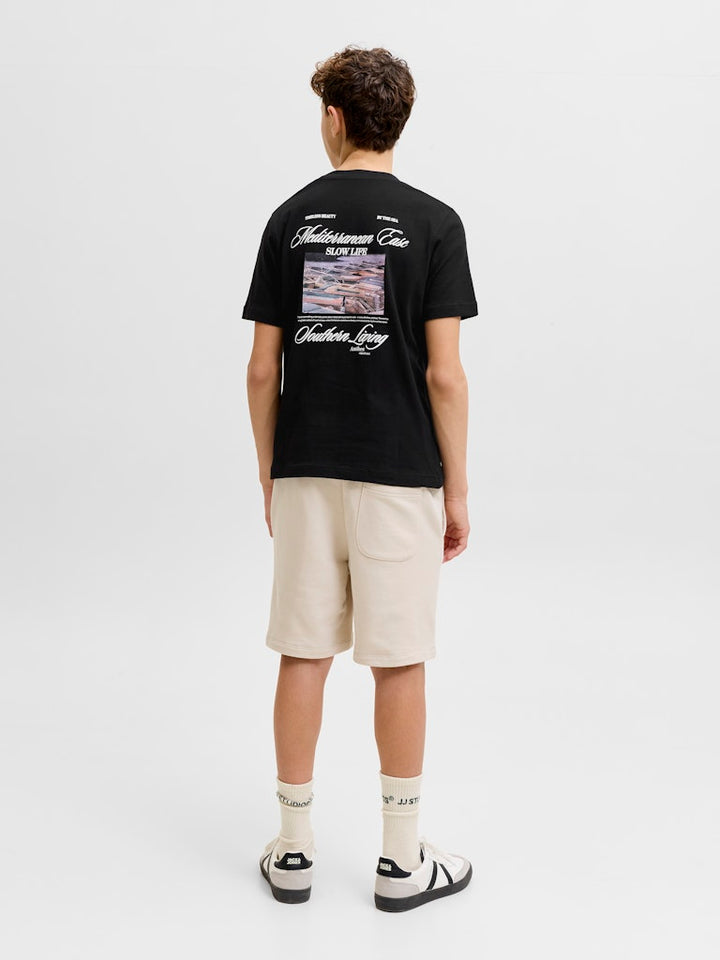 Jorcassis Photo Back Tee Ss Cn Jnr - Zwart