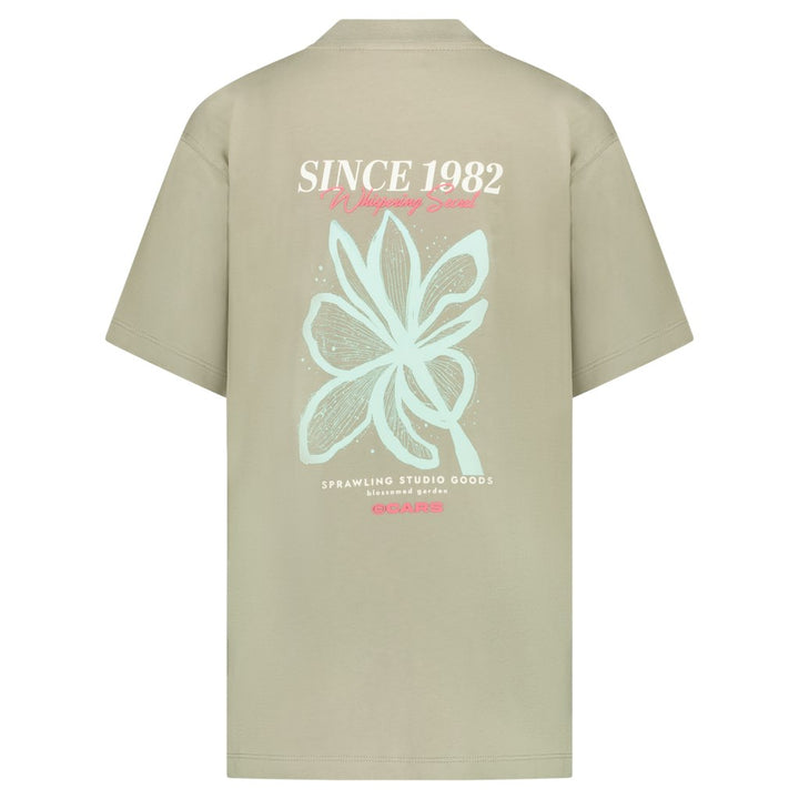 Kids Pluyo Ts Backprint Navy - Grijs Melee